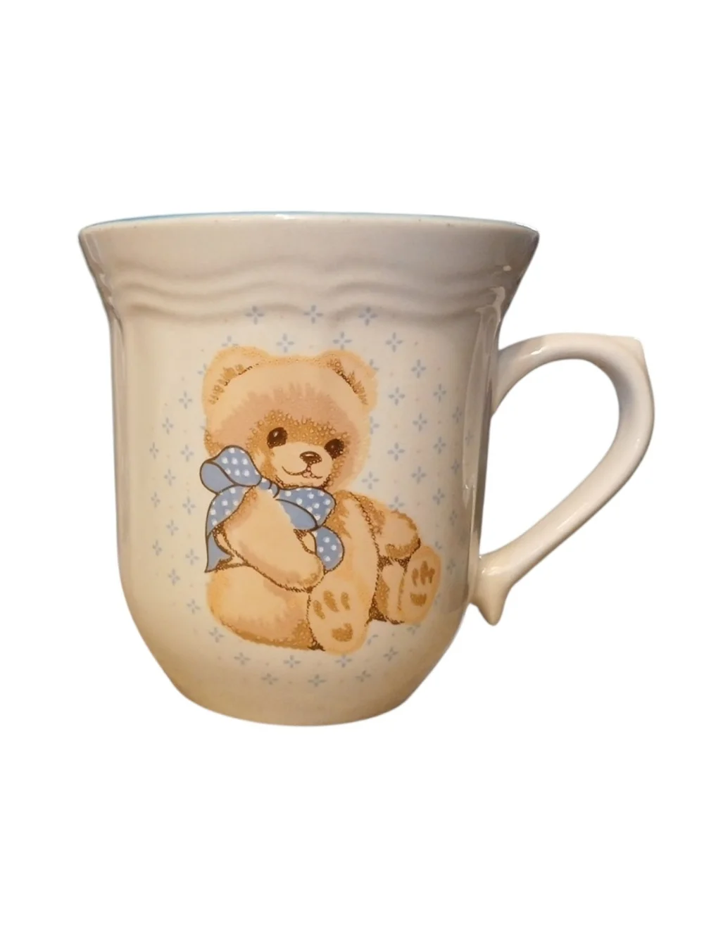 Vintage Tienshan Stoneware Teddy Bear Tea Cup